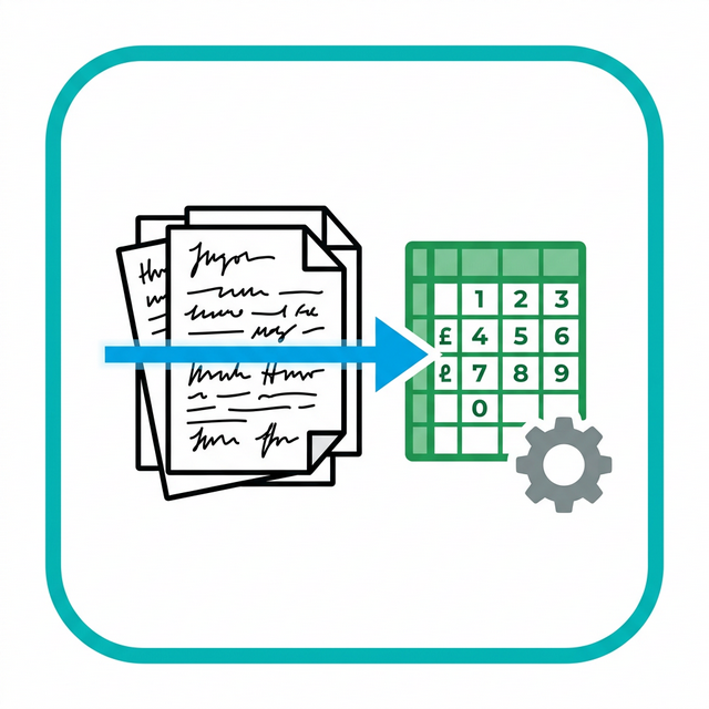 手寫單據數位化圖示